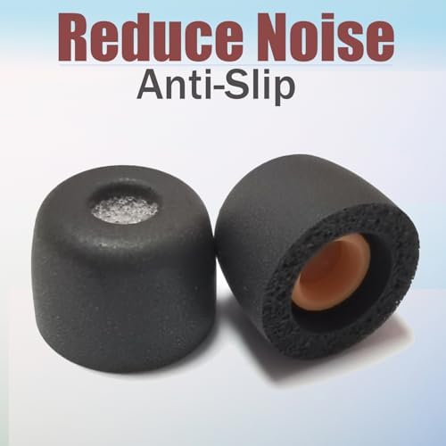 Ultimate Comfort Memory Foam Small Earbud Tips – Noise-Isolating Replacement Ear Tips with Advanced Filter Screen for Enhanced Audio Experience – 3 Pairs of Black Earphone Accessories for Superior Sound Quality and Compatibility