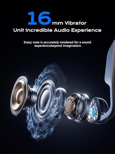 Innovative Open-Ear Bone Conduction Bluetooth 5.3 Earbuds – Ultimate Waterproof Headphones for Active Lifestyles with 12-Hour Playtime, Perfect for Running, Cycling, and Gym Use – Enhanced Compatibility and Comfort