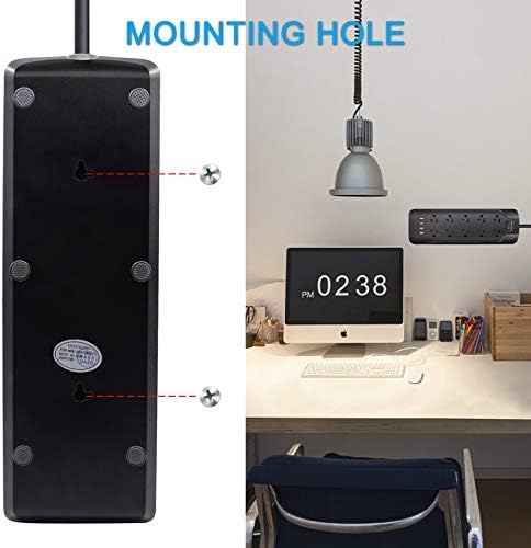 Transform Your Power Experience with the 10 FT Polarized 2 Prong to 3 Prong Outlet Adapter – Featuring 5 V 3.4 A USB Charging, 1700 Joules Surge Protection, and Wall Mountable Design for Non-Grounded Outlets – Perfect for Home and Office Efficiency