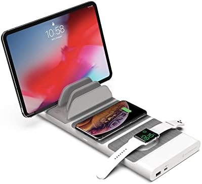 Scosche BLQP-XTSP Base Lynx Modular Qi-Certified Wireless Charging Hub – Fast, Customizable Charging Solution with Safety Features for Home and Office – Sleek Design for Effortless Device Powering and Enhanced Compatibility