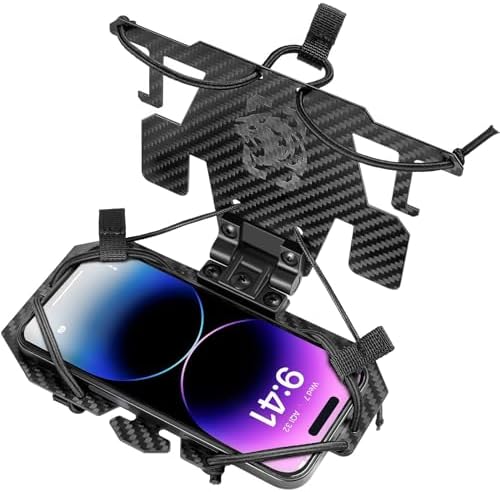 One Tigris Tactical MOLLE Phone Holder 2.0 – High-Performance Chest Mount for 4.7″-6.8″ Smartphones, Effortless Quick-Access Design for Tactical Vests and Plate Carrier Integration, Rugged Weather-Resistant Build for Outdoor Professionals and Adventure Seekers