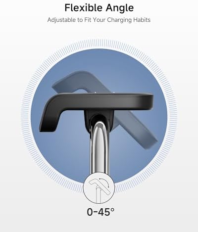 Sleek Black Fast Charging Stand for Google Pixel Watch 3/2 & Swan Scout 505 G2 – Stylish, Compact Charger Base with Advanced Safety Features and Rapid Power Delivery for Smartwatch Enthusiasts