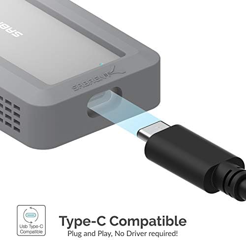 SABRENT Rocket RGB USB-C 20 Gbps M.2 SATA/NVMe SSD Enclosure – Special Edition for Maximum Speed and Versatile Compatibility – Elevate Your Data Transfer Experience with Stunning RGB Design and Durable Aluminum Build