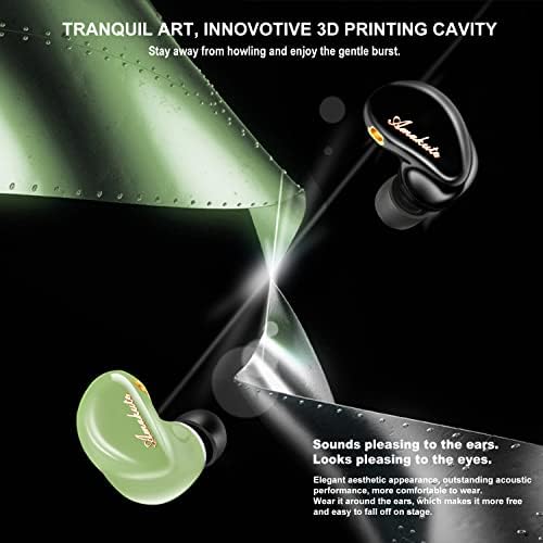 Professional TK300 In-Ear Monitor Headphones for Musicians – High-Fidelity 10 mm Dynamic Driver IEM Earphones with MMCX Detachable Cable (Black, No Mic) – Superior Sound Isolation & Comfort for Live Performances