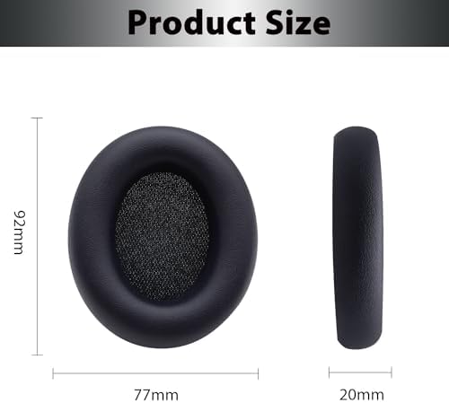 Elevate Your Beats Studio Pro Wireless Headphones with Premium Cooling Gel Replacement Earpads – Soft Protein Leather & Adaptive High-Density Memory Foam for Unmatched Comfort and Sound Isolation – Innovative Design in Sleek Black for Extended Wear Performance