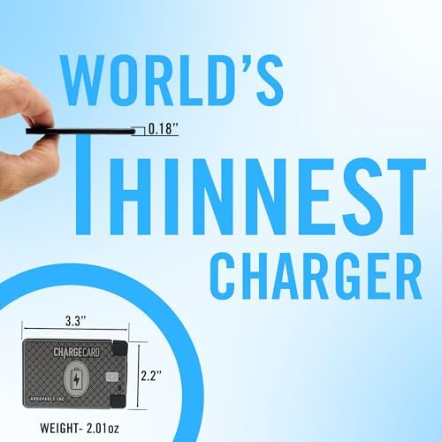Aqua Vault Charge Card – Ultra-Slim 2300 m Ah Emergency Power Bank – Wallet-Friendly Portable USB-C & Micro-USB Charger – Durable Steel Design for i Phone 16/15/14/13/12 & Android – Stylish Rose Gold Finish – Travel-Safe Power Solution for On-the-Go Charging