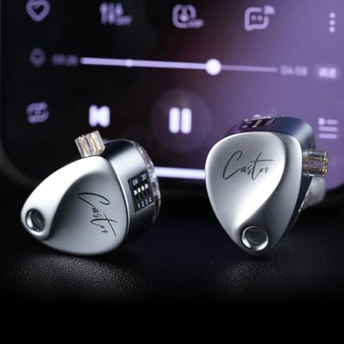 KZ ZSN Pro Hybrid In-Ear Earbud Headphones – High-Fidelity Audio with Dynamic Driver & Balanced Armature, Stylish Metal Faceplate, Detachable Cable for Custom Connectivity – Perfect for i Phone & Android Use, Ideal for Fitness & Everyday Listening (Blue, No Mic)