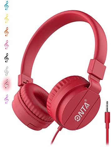 Premium ONTA Kids Headphones – Comfortable Noise-Canceling On-Ear Headset for Young Learners | Durable Wired Earphones Designed for School, Travel, and Home | Perfect Fit for i Pads, Smartphones, and Laptops | Unmatched Sound Quality for Ages 3+