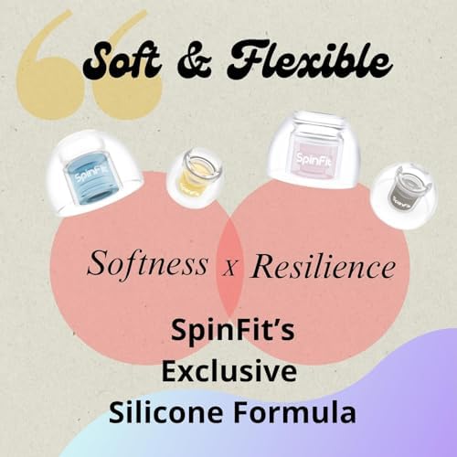 Premium Spin Fit Omni XL Silicone Eartips for True Wireless Earbuds & IEMs – Unmatched Sound Isolation & Comfort – 3.7 mm Nozzle Compatibility – Ultimate Replacement Tips for Enhanced Audio Quality