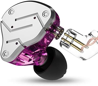 KZ ZSN PRO X Dual Driver Earbuds – Hi-Fi Stereo Headphones with Balanced Armature & Dynamic Driver, Ergonomic Comfort for Optimal Listening, Detachable Cable & Built-In Microphone, Perfect for Audiophiles & Everyday Use – Golden Finish