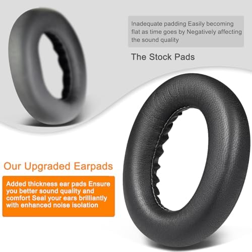 Transform Your Listening Experience with SOULWIT Replacement Earpads for Bose Quiet Comfort Wireless Headphones – Luxurious Ultra-Soft Protein Leather Cushions with Advanced High-Density Noise Cancelling Foam in Elegant Sandstone – Maximum Comfort, Superior Sound Isolation, and Effortless Installation for Extended Headphone Lifespan