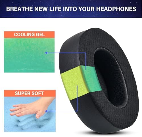Ultimate Comfort Cooling-Gel Earpads for Steelseries Arctis Nova Pro Wireless – Superior Noise Isolation Foam for Extended Wear, Premium Replacement Cushions for Enhanced Audio Immersion and Durability