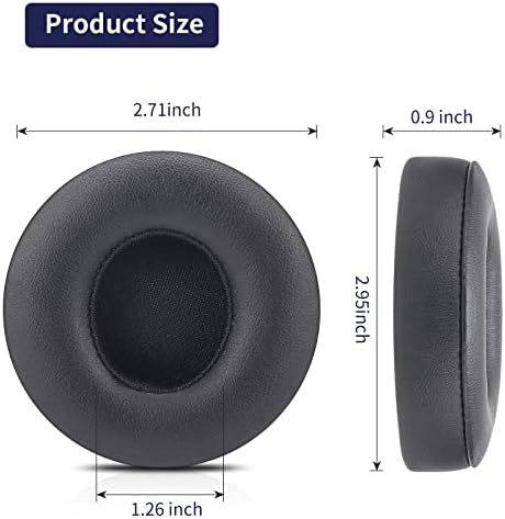 Damex Premium Thickened Replacement Ear Pads for Beats Solo 2/3 Wireless Headphones – Comfortable Red Earpads with Enhanced Sound Isolation and Easy Installation for Ultimate Listening Experience