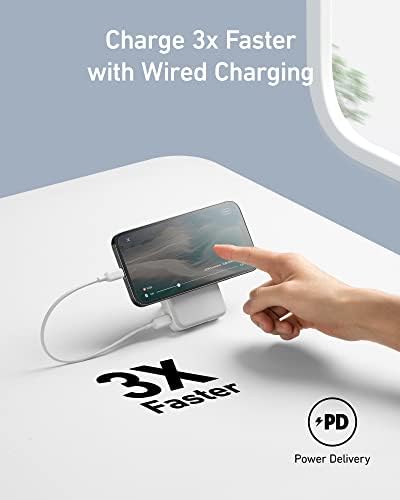 Anker 633 Magnetic Power Bank: 10,000 m Ah Foldable Wireless Charger with 20 W USB-C Fast Charging and Built-in Stand, Mag Safe-Compatible for i Phone 16/15/14/13/12 Series – Ultimate Portability and Efficiency for On-the-Go Charging