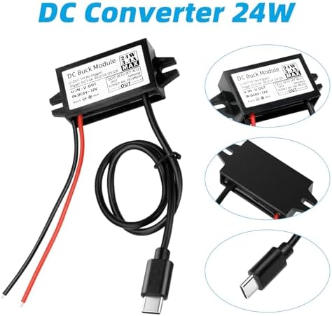 Aideepen Dual-Pack 24 W DC-DC Converter Module – High-Efficiency 12 V/24 V to 5 V USB-A Car Charger for Rapid Device Charging and Universal Compatibility in Automotive Applications