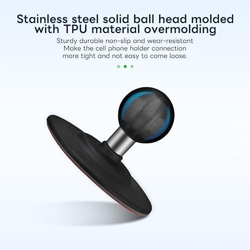 FANAUE Versatile 1″ Flex Adhesive Ball Base for RAM Mounts – Secure and Adaptable Phone Mounting Solution for Motorcycles, Bicycles, and Car Dashboards – Durable Suction Cup Design for Unmatched Stability and Effortless Adjustments
