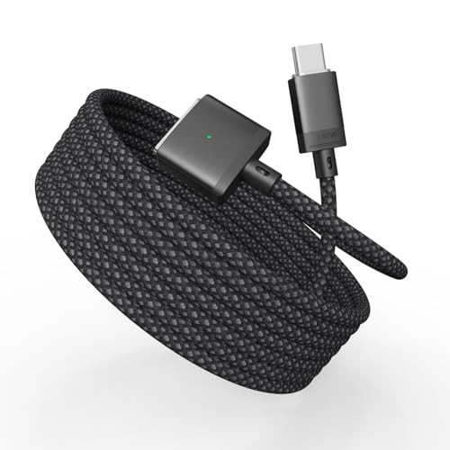 USB-C to Magnetic 3 Cable 140W for M4 MacBook Air Pro Charger, Magnetic Safe 3 Cable for MacBook Air (15”/13” M4 2025, M3 2024, M2 2023, M2 2022), Pro (16″/14″ 2024/2023/2021) 6.6ft – Enhanced Compatibility and Speed