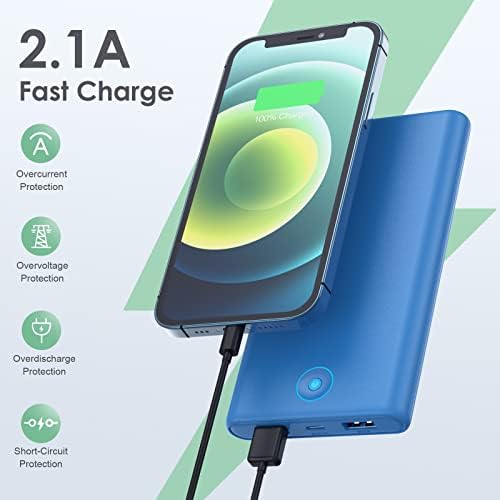 Ultra-Slim 20,000 m Ah Power Bank Duo – Fast Charging Portable Charger with Dual USB Outputs for i Phone 16/15/14/13/12/X and Samsung S24/S23 – Lightweight External Battery Pack for On-the-Go Power Solutions