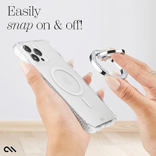 Elevate Your i Phone Experience with the Case-Mate Twinkle Diamond Magnetic Phone Ring Holder – Stylish Mag Safe Grip & Stand for i Phone 16 Pro Max, 15 Pro Max, 14, 13, 12 & Samsung S25 Ultra – Effortless One-Handed Use with Enhanced Security and 360° Rotation – Collapsible Design for On-the-Go Convenience – Compatible with All Mag Safe Devices – Transform Your Phone into a Fashion Statement – No Residue, Easy Removal, and 1-Year Warranty for Ultimate Peace of Mind