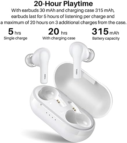 TOZO A2 Mini Wireless Earbuds – Bluetooth 5.3 Lightweight In-Ear Headphones with Advanced Waterproof Technology, Exceptional Sound Quality, and Ergonomic Design for Music, Calls, and Active Lifestyles – Portable Charging Case Included in Elegant Black Finish