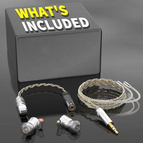TINHIFI CNT Driver In-Ear Monitor Earbuds – Ultimate Audiophile Experience with Ergonomic Comfort, Detachable Silver-Copper Cable & Premium Metal Housing for Exceptional Sound Clarity – Perfect for Musicians and Music Enthusiasts