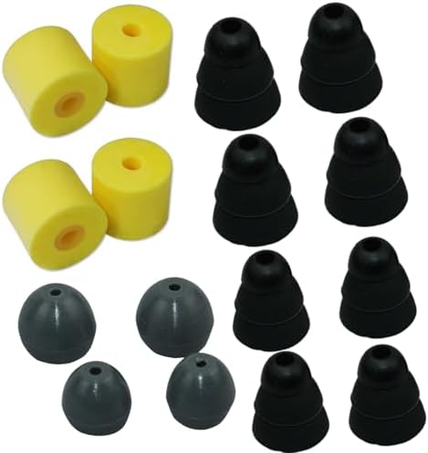 Premium Yellow Memory Foam Ear Tips for Shure SE Models – 8-Pair Replacement Set for Enhanced Sound Isolation and Comfort – Compatible with SSE110, SE112, SE215, SE310, SE425, SE846 – Elevate Your Audio Experience with Superior Fit and Durability