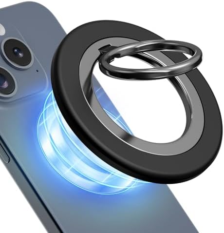 Magnetic Dual-Sided Phone Ring Holder in Elegant Purple – Ultimate Grip and Kickstand for i Phone 12-16 Series – Experience Unmatched Hands-Free Functionality and Enhanced Device Control for Everyday Use