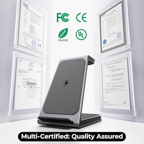 Premium 3-in-1 Wireless Charger Station for Google Pixel Watch 3/2, Pixel 9/8/7/6 Series – Fast Charging with Dual Functionality and Enhanced Safety Features, Ideal Gift for Tech Enthusiasts and Compatible with Pixel Buds Pro/Pro 2, Sleek Aluminum Alloy Design for Reliable Long-Term Use