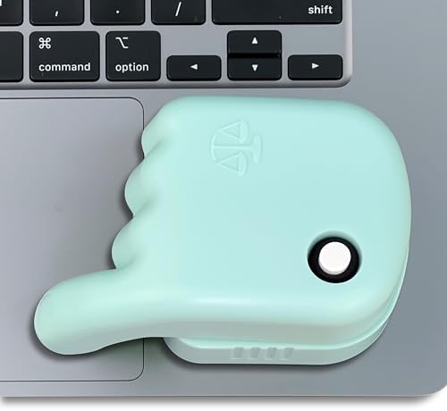 Stay Productive with the Ultimate Laptop Trackpad Jiggler – Long-Lasting AA Battery, Undetectable Cordless Mouse Mover for Active Touchpad Engagement – Ideal for Meetings & Work Without Sleep Mode – Simple ON/OFF Switch – Compatible with Most Laptops, Excluding De II (Teal)