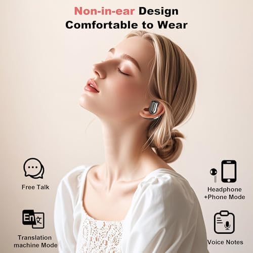 Floral Initial Personalized Wireless Earbuds with Advanced AI Language Translation – Premium Noise Cancelling Bluetooth Headphones for Stylish Communication – Ideal Mother’s Day Gift for Tech Enthusiasts and Culture Lovers