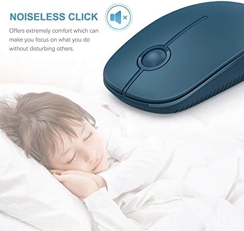 Sleek Vssoplor Wireless Mouse – Ultra-Slim Silent Optical Companion for Laptops & PCs | 2.4 GHz Nano Receiver, Perfect for Quiet Workspaces & Travel | Enhanced Compatibility for Windows, Mac & Linux