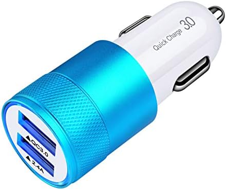 Rapid Charge Dual Port Car Charger – 30 W 5.4 A USB Adapter for Smartphones & Tablets – Universal Compatibility for i Phone, Samsung, LG & More – Compact Travel-Friendly Design with Overcharge Protection Features – Efficient Power Delivery for On-the-Go Charging