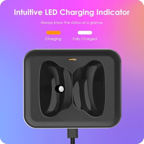 Magnetic Headphone Charging Station for Air Pods Max (2020/2024) – Dual Lightning & Type-C Connector Dock for Enhanced Compatibility and Quick Power-Up – Stylish Starlight Design for Home or Office Use