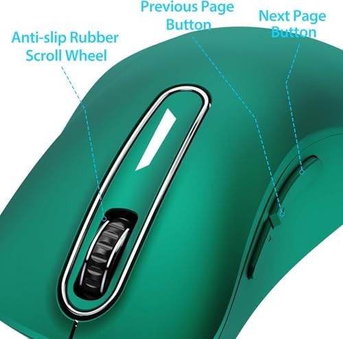 Upgrade Your Workflow with the Memzuoix 2.4 G Wireless Mouse – Ergonomic and Portable 1400 DPI USB Mouse for Laptop, PC & Desktop | 5 Customizable Buttons for Ultimate Control | Ideal for Professionals and Casual Users Alike