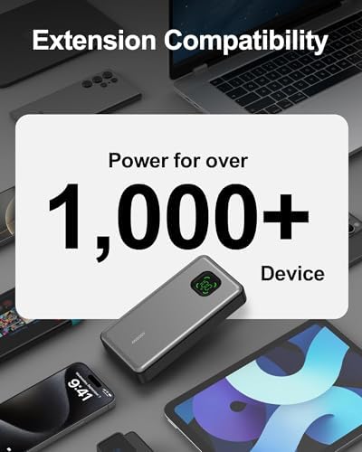 Ultra-Fast 65 W Power Bank – 25000 m Ah Triple-Port Laptop Charger for Mac Book, i Phone 15/16 & Samsung Galaxy – Rapid Charging for Travel, Emergency Backup & Outdoor Adventures – High-Capacity Portable Charger with Enhanced Compatibility, Share Power with Up to Three Devices Simultaneously, Ideal for Business Professionals and Gamers – Industry-Leading Support Included