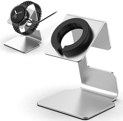 Upgrade Your Google Pixel Watch Charging with the Ninki Aluminum Dock – Rapid, Stylish, and Secure Nightstand Organizer for Series 2 & 3 Smartwatches, Perfect for Effortless Maintenance and Elegant Décor