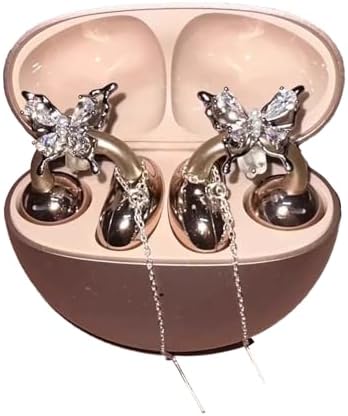 Elevate Your Audio Style with Chooseyo’s Butterfly Rhinestone Clip-On Earbud Accessories – Chic Zirconia-Studded Embellishments for Effortless Earphone Personalization and DIY Glamour, Ideal for Fashion-Forward Tech Enthusiasts and Elegant Decoration.