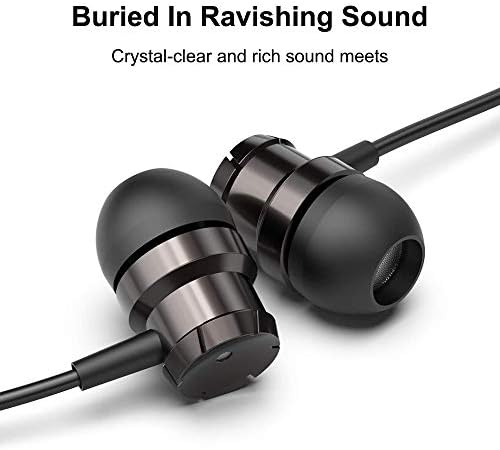 High-Performance Wired Earbuds with Microphone – 5-Pack Heavy Bass Headphones for Ultimate Sound Clarity | 3.5 mm Jack Earphones by Kirababy – Comfortable, Durable, and Versatile for Workouts, Commuting, and Home Use