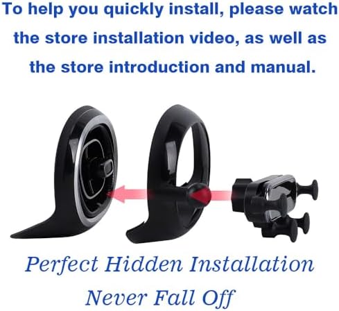 Mercedes Benz C-Class & GLC Air Vent Phone Mount – Precision Engineered for 2022-2025 Models, Enhanced Stability, and 360° Swivel Functionality – Universal Fit for All Smartphone Sizes – Elevate Your Driving Experience with this Chic and Functional Automotive Accessory