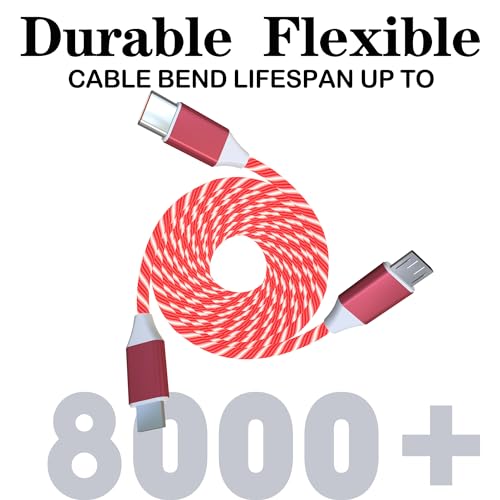 LED USB C Multi Charging Cable – 3-in-1 Fast Charging Solution with 3 A Power Delivery, 4 FT Length & Innovative LED Indicator for Type C, Micro USB & Apple Devices – Durable, Tangle-Free Design Perfect for Home, Office & Travel Use