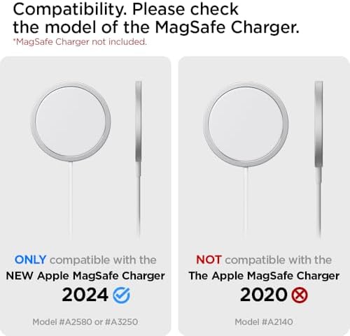 Spigen Mag Fit 2024 Mag Safe Charger Pad Cover Case for i Phone 16/15/14/13/12 & Air Pods Pro 2/4/3 – 25 W Fast Charging, Sleek Black Design, Optimal Performance & Compatibility – Ideal for Modern Tech Users