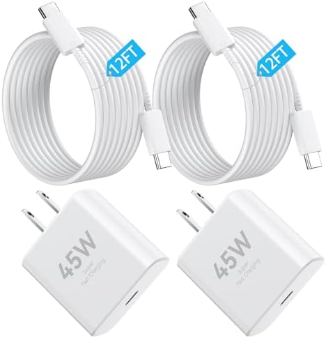 Apple 16 Series 45 W USB-C Rapid Charger with 6.6 ft Type-C Cable – Ultimate Fast Charging Solution for i Phone 16, Galaxy S24/S23, and All USB-C Devices – Compact, Durable, and Safety-Enhanced Power Adapter for On-the-Go Efficiency