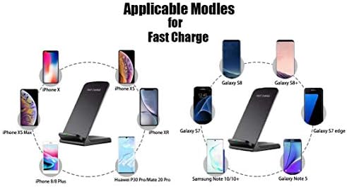 Revolutionary Fast Wireless Charging Stand for Samsung Galaxy & i Phone | Ergonomic Qi Charger Dock for S25, S24, S23, S22 Ultra, i Phone 16, 15, 14, 13, 12, 11 Pro Max | Compact & Stylish Design for Effortless Charging at Home, Office & Travel | Superior Overheating Protection & Adjustable Viewing Angles for Ultimate Convenience