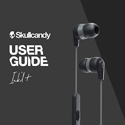 Experience Unmatched Audio Clarity with Skullcandy Ink’d+ Wired Earbuds – Noise-Isolating, Custom Fit Earphones with Built-In Microphone for Hands-Free Calls – Perfect for Travel and Daily Use – Universal 3.5 mm Compatibility – Lightweight Design for On-the-Go Comfort – Elevate Your Listening Experience in Sleek Black