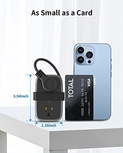 NTONPOWER GAN Ultra 65 W USB Charging Station – 7-in-1 Travel Power Strip with 3 AC Outlets & 4 USB Ports (2 USB-C) – Fast Charging Desktop Solution with 4 ft Extension Cord – Ideal for Mac Book, i Phone, and More – Compact, Durable & Versatile Power Hub for Home & On-the-Go Charging