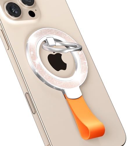 Mag Safe Universal Phone Grip & Kickstand for i Phone 12-16 Pro Max – Versatile Double-Sided Magnetic Holder for Secure Handling & Hands-Free Viewing in Gym, Kitchen & Beyond – Sleek Black Silicone Design for Stylish Convenience and Optimal Performance