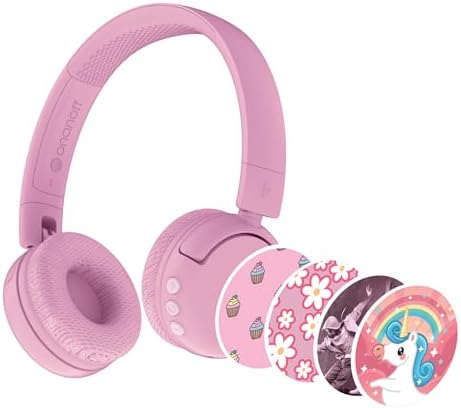 Kid-Safe Bluetooth Headphones in Vibrant Green – Buddy Phones POP for Young Listeners with Volume Limiting & Built-In Microphone – Portable & Foldable Design for Ultimate Comfort in Online Learning, Gaming, and Music Enjoyment – Compatible with i Phone, i Pad, Tablets, and PCs