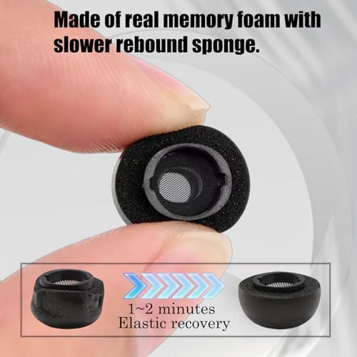 Upgrade Your Samsung Galaxy Buds 3 Pro Experience with Premium Memory Foam Earbud Tips – 4 Pairs of Comfort-Enhanced Eartips for Superior Noise Isolation and Ultimate Audio Clarity – Custom Fit for All Ear Sizes – Essential Galaxy Buds Accessories