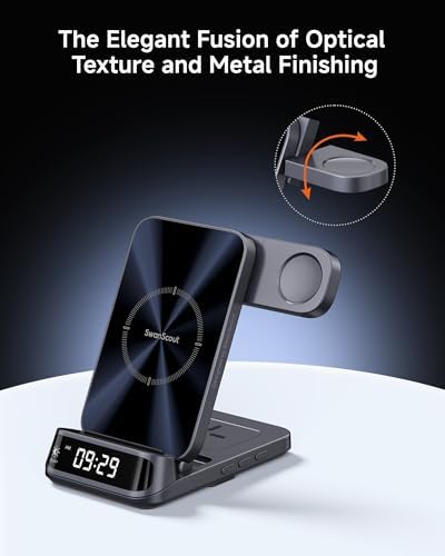 Ultimate 3-in-1 Wireless Charging Station for Samsung Devices – Fast Charging Hub for Galaxy S25 Ultra/S25+/S25/S24/S23, Z Flip7/Z Fold7, and Galaxy Watch Series 7/Ultra/FE/6/5 with Buds 3 Pro Compatibility – Sleek Design, No Adapter Required for Effortless Charging Experience