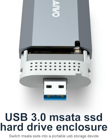 Maximize Your Storage with MAIWO USB 3.0 m SATA SSD Enclosure – Fast 5 Gbps Data Transfer, No-Cable Design, UASP & Trim Support, Lightweight Aluminium Case for 2 TB Capacity – Ideal Portable Solution for Enhanced Performance and Durability